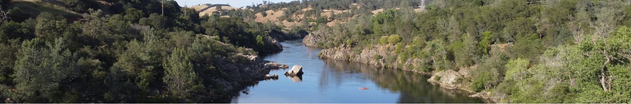 Lake Natoma overhead view