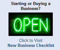 Open sign, link to New Business Checklist